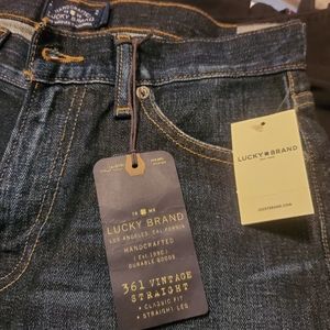 Lucky 361 Straight-Leg 👖 Jeans,  Aliso Viejo Blue, Size 30x32. Fits women, too!